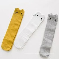 Factory made cotton baby knee high socks